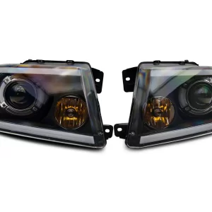 Alternative view of Raxiom Axial Series LED Projector Headlights with Sequential LED Bar; Black Housing; Clear Lens (04-08 F-150)