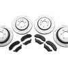 C&L Super Sport HD Brake Rotor and Pad Kit; Front and Rear (12-14 F-150; 15-17 F-150 w/ Manual Parking Brake)