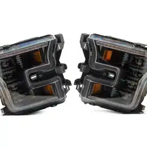 Alternative view of Raxiom CXR Series LED Headlights; Black Housing; Clear Lens (15-17 F-150 w/ Factory Halogen Headlights)