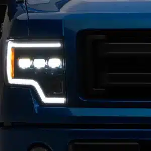 Raxiom CXR Series LED Projector Headlights; Black Housing; Clear Lens (09-14 F-150)